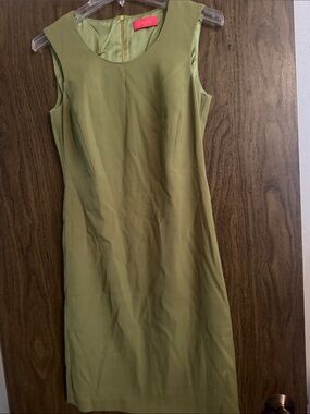 LaVia18 by Piazza Sempione Chartreuse Midi Sheath Dress
